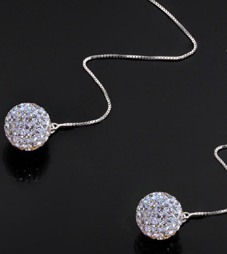 Crystal Earring Earrings Korea Korean Style Earrings Fashion Jewelry