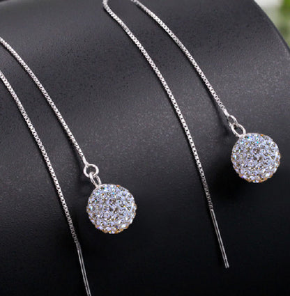 Crystal Earring Earrings Korea Korean Style Earrings Fashion Jewelry