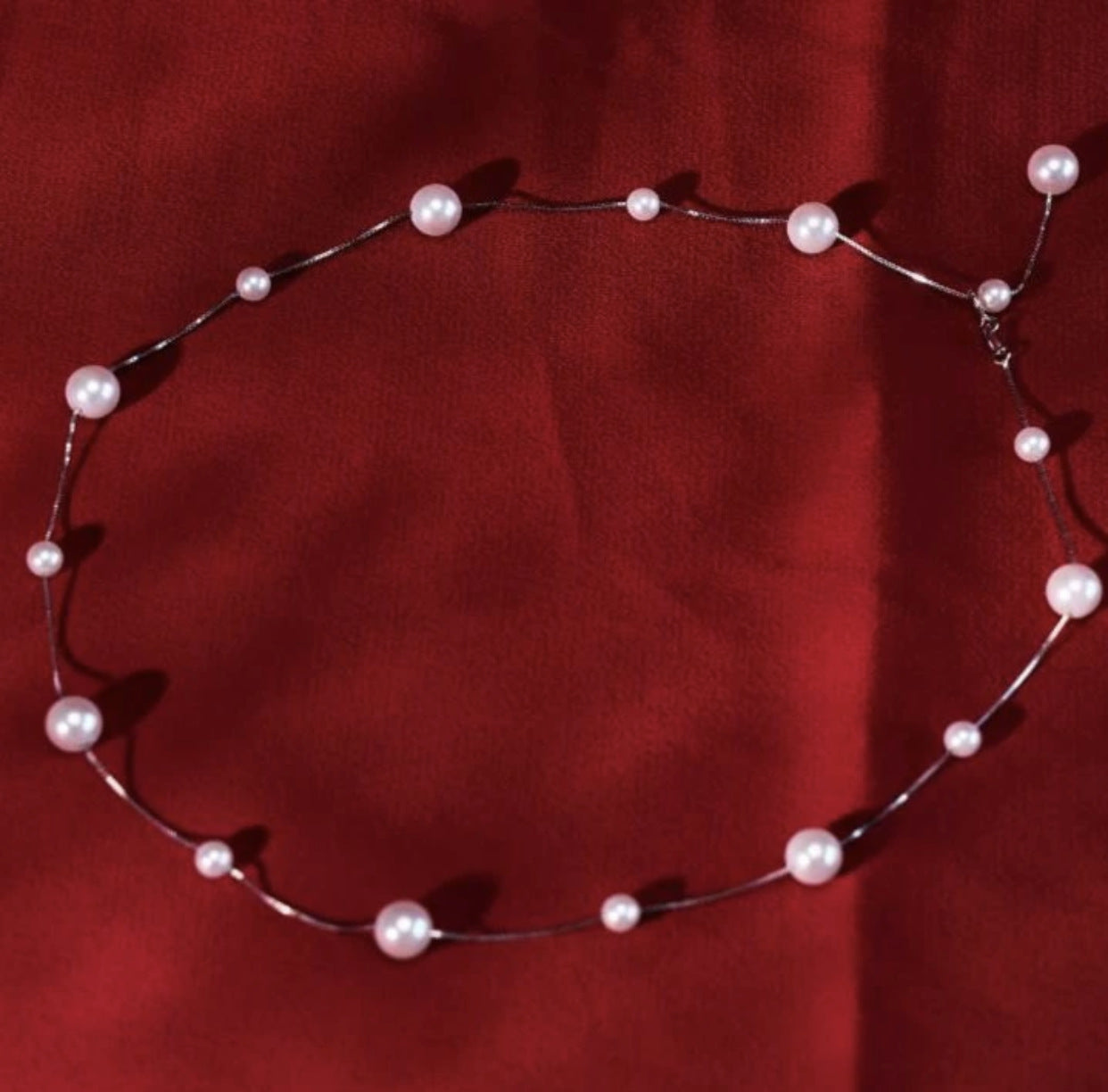 S925 Sterling Silver Multiple Ways To Wear Pearl Necklace