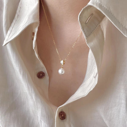 Simple Style Small Waist Jeweled Pendant Clavicle Chain S925